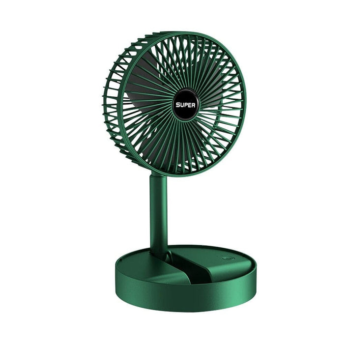 Vibe Geeks Mini Foldable Usb Rechargeable Desk Fan Portable