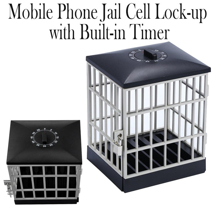 Vibe Geeks Mobile Phone Jail Cell Lock-up With Built-in