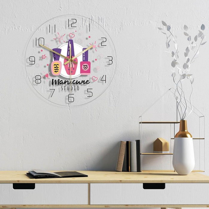 Modern Acrylic Printed Wall Clock