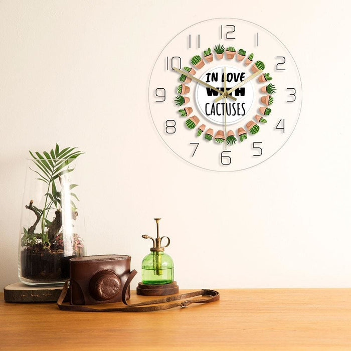 Modern Acrylic Printed Wall Clock