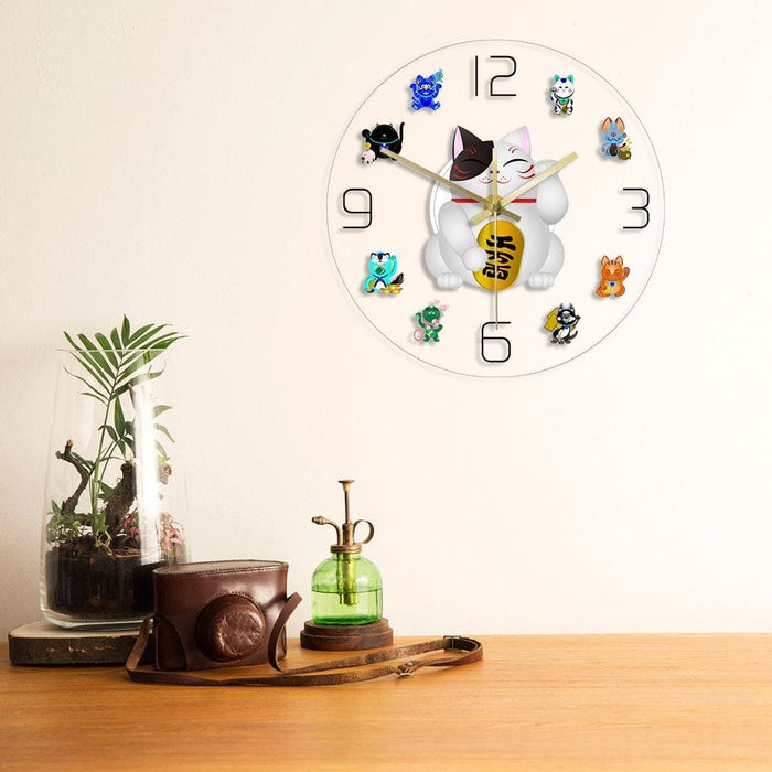 Modern Acrylic Printed Wall Clock