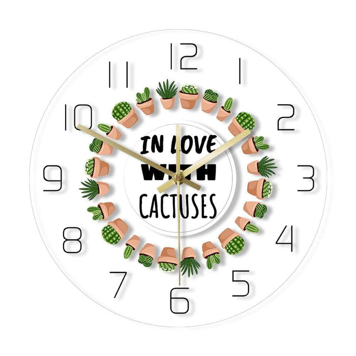 Modern Acrylic Printed Wall Clock