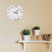 Modern Design White Grey Marble Texture Print Wall Clock