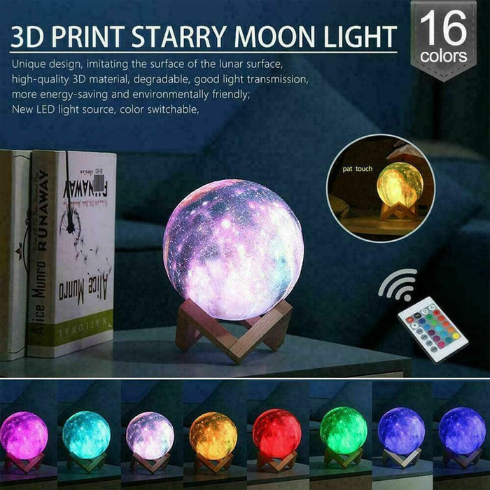 Vibe Geeks Moon Light Starry Sky Night Lamp