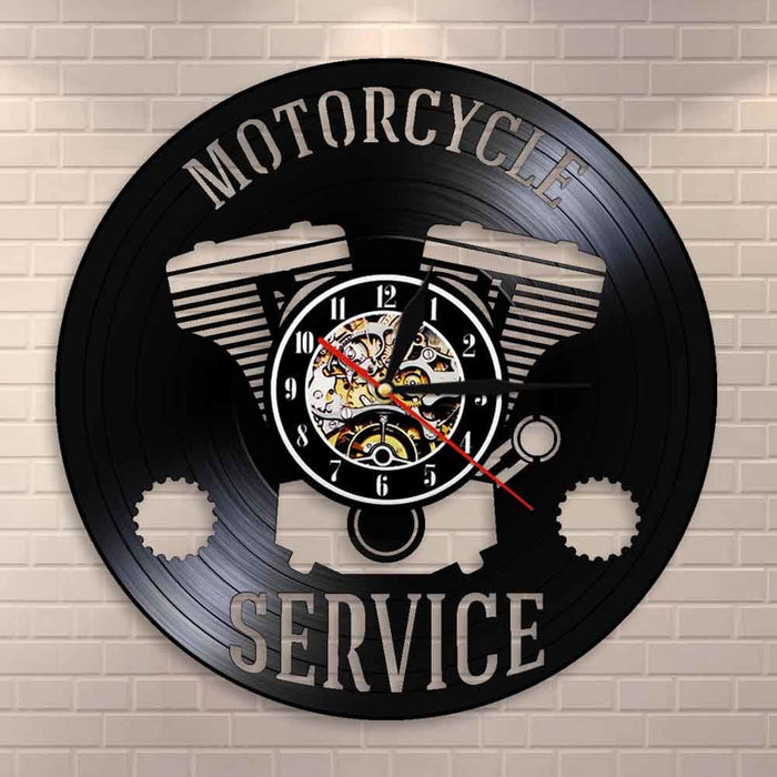 Motorcycle Service Business Hanging Sign Workshop Led Vinyl