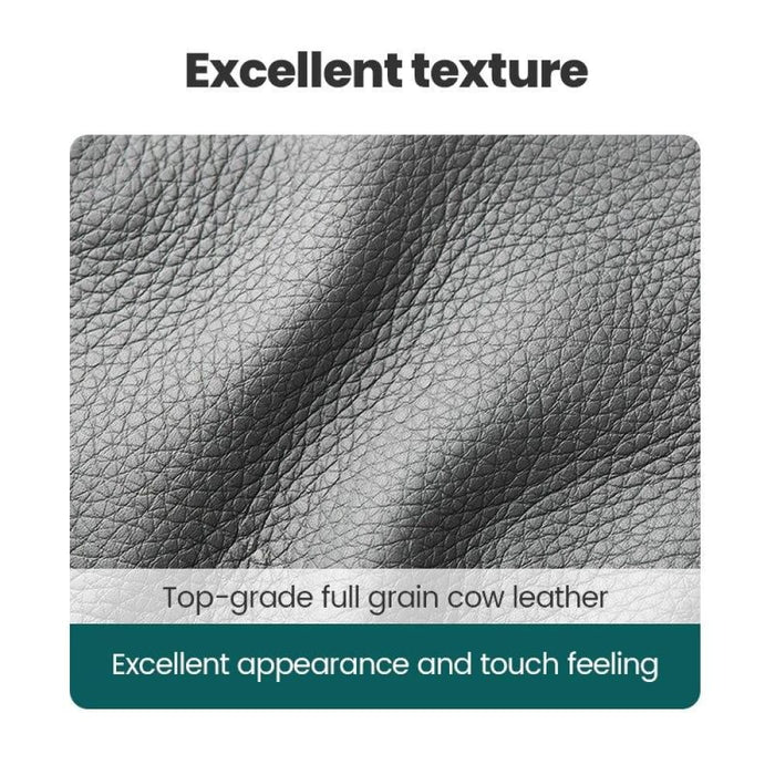 Mr.green Manicure Set With Morandi Grey Top-grade Full Grain