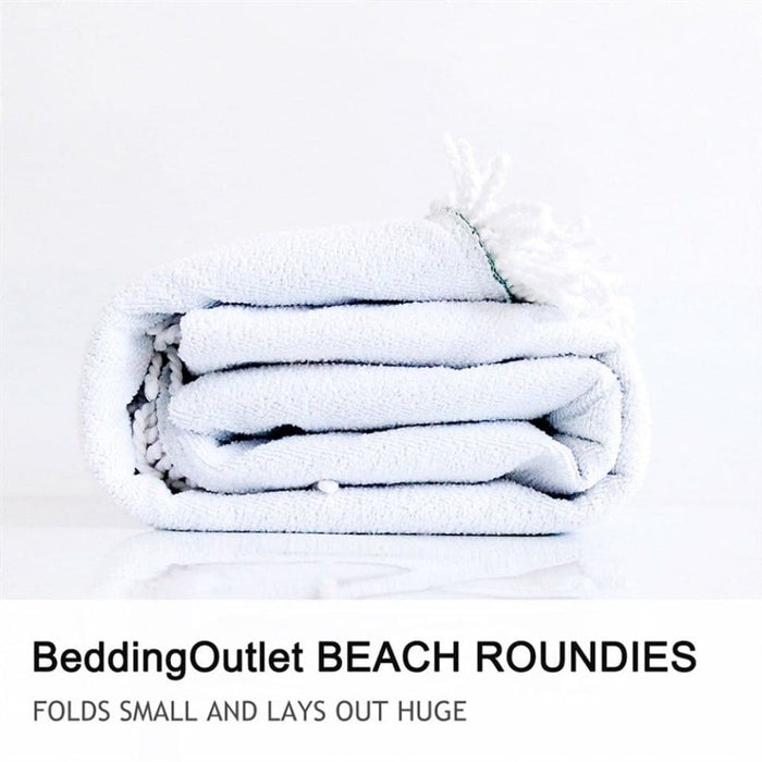 Mr And Mrs Round Beach Towel