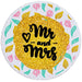 Mr And Mrs Round Beach Towel