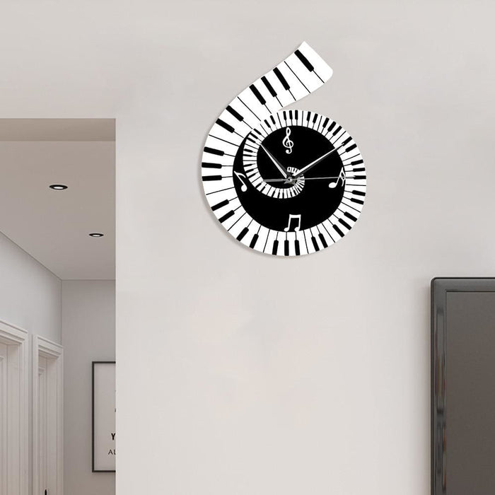 Music Sheet Dercorative Print Wall Clock