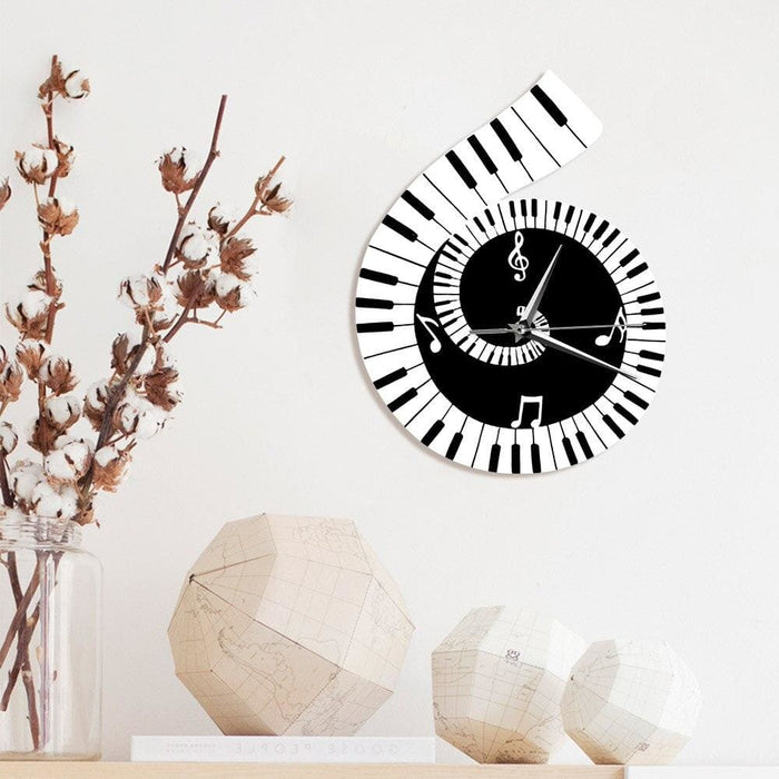 Music Sheet Dercorative Print Wall Clock