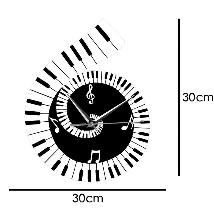 Music Sheet Dercorative Print Wall Clock