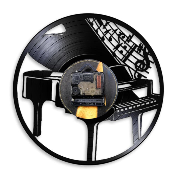 Musical Instrument Piano Led Vinyl Record Wall Clock Notes