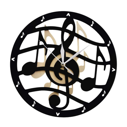 Musical Theme Wooden Wall Clock
