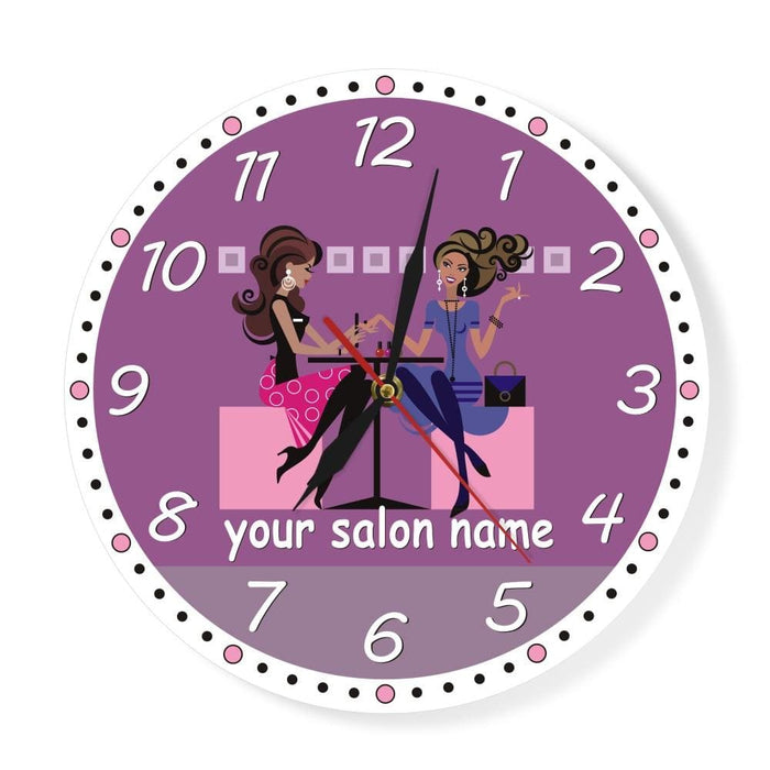 Nail Tech Modern Wall Clock Beauty Salon Spa Art Decor