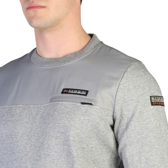 Napapijri Aw484bamix Sweatshirts For Men Grey