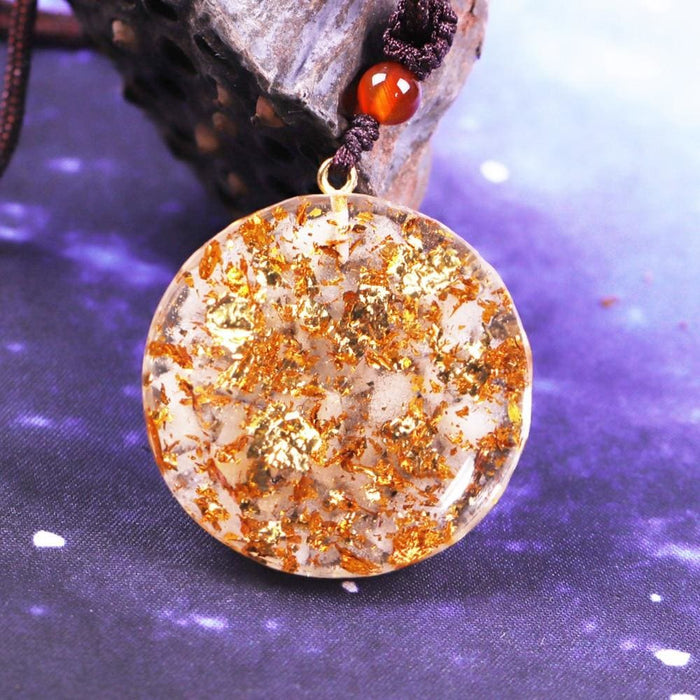 Natural 7 Chakra Orgone Pendant Crystal Healing Necklace