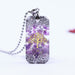 Natural Amethystine Necklace Orgonite Pendant Life Of Tree