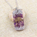 Natural Amethystine Necklace Orgonite Pendant Life Of Tree