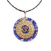 Natural Lapis Lazuli Necklace Orgonite Pendant Energy