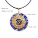 Natural Lapis Lazuli Necklace Orgonite Pendant Energy