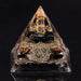 Natural Obsidian Orgone Pyramid Reiki Healing Metaphysical