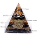 Natural Obsidian Orgone Pyramid Reiki Healing Metaphysical