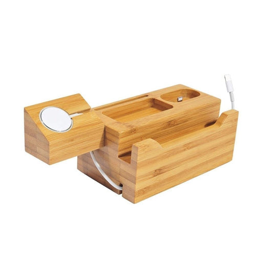 Natural Wood Charger Holder Stand for Iphone Xr Xs Dock