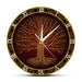 Nordic Sacred Symbol Druidic Yggdrasil Tree Wall Clock