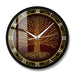 Nordic Sacred Symbol Druidic Yggdrasil Tree Wall Clock