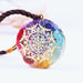 Orgone Energy Rainbow Pendant Necklace Emf Protection