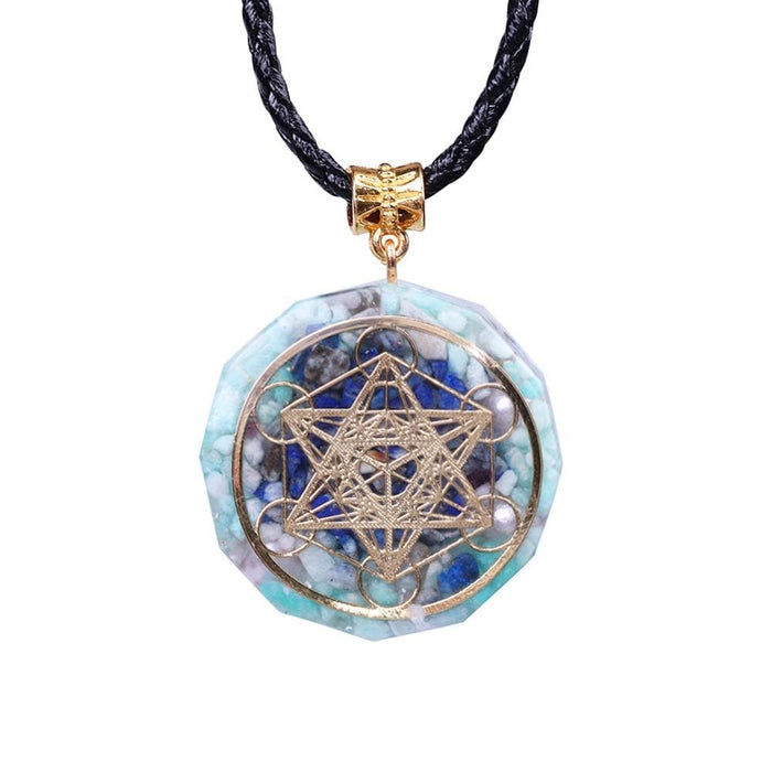 Orgonite Energy Crystal Pendant Resin Jewelry Handcraft