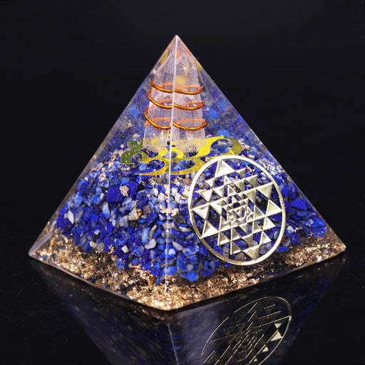 Orgonite Jewelry Pyramid Natural Lapis Lazuli Orgone Energy