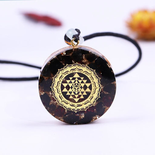 Orgonite Necklaces Healing Crystals Resin Sacred Geometry