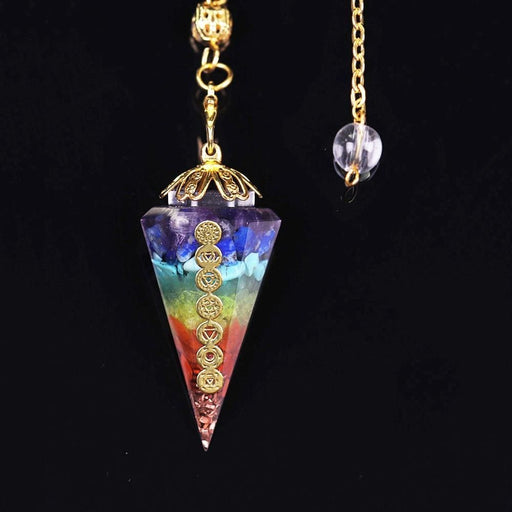 Orgonite Reiki Pendulum Natural Stone Amulet Healing 7