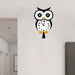 Owl Cartoon Print Wall Clock