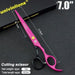 Pet Grooming Straight Scissors With Paper Box 7 Inch
