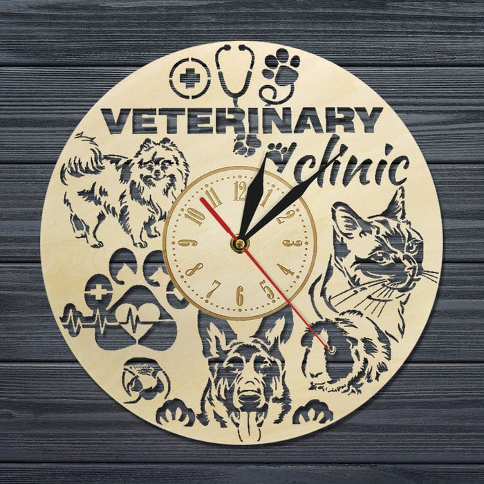 Pet Vet Clinic Wall Clock