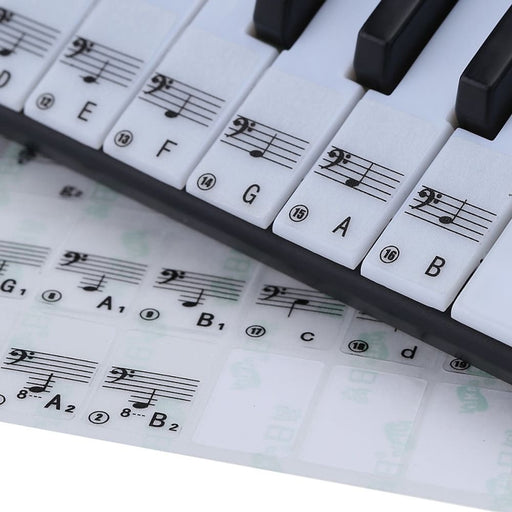 Piano Sticker Transparent Keyboard 49 61 Key Electronic