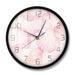 Pink Flower Petal Modern Design Wall Clock Girl Nursery Boho