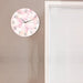 Pink Flower Petal Modern Design Wall Clock Girl Nursery Boho