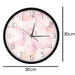 Pink Flower Petal Modern Design Wall Clock Girl Nursery Boho