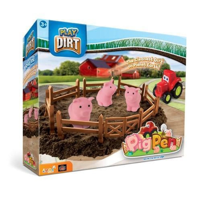 Play Dirt Pig Pen And Tractor Box Set