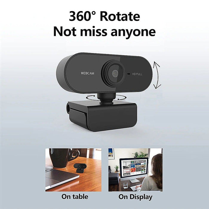 Plug And Play 1080p Full Hd Web Camera With Microphone