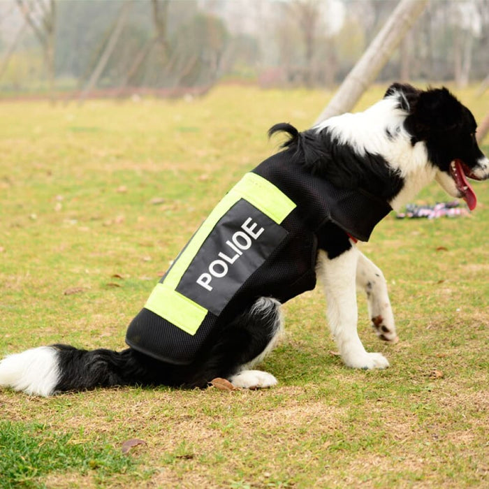 Police Safety Reflective Jacket For Dog