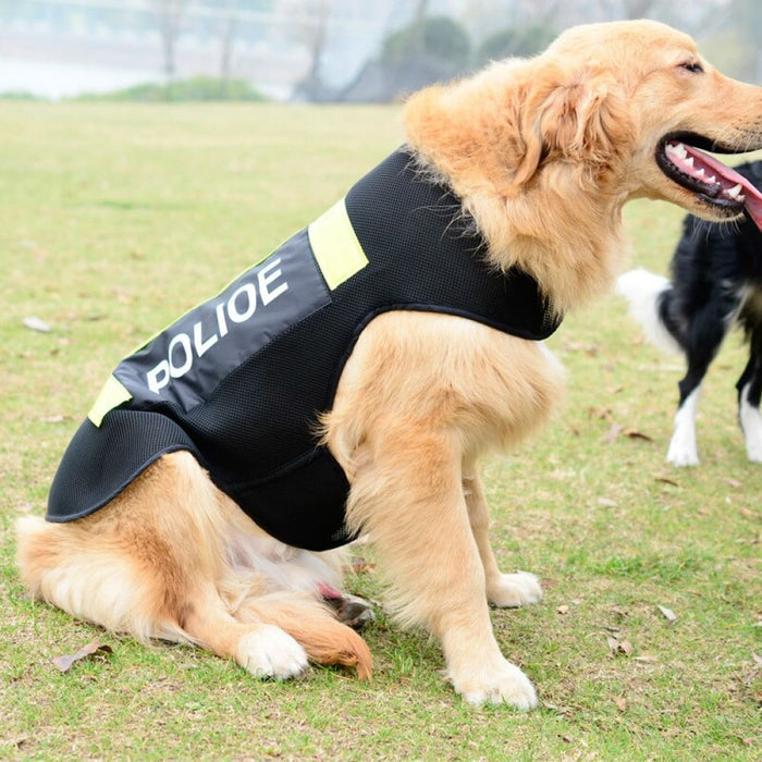 Police Safety Reflective Jacket For Dog