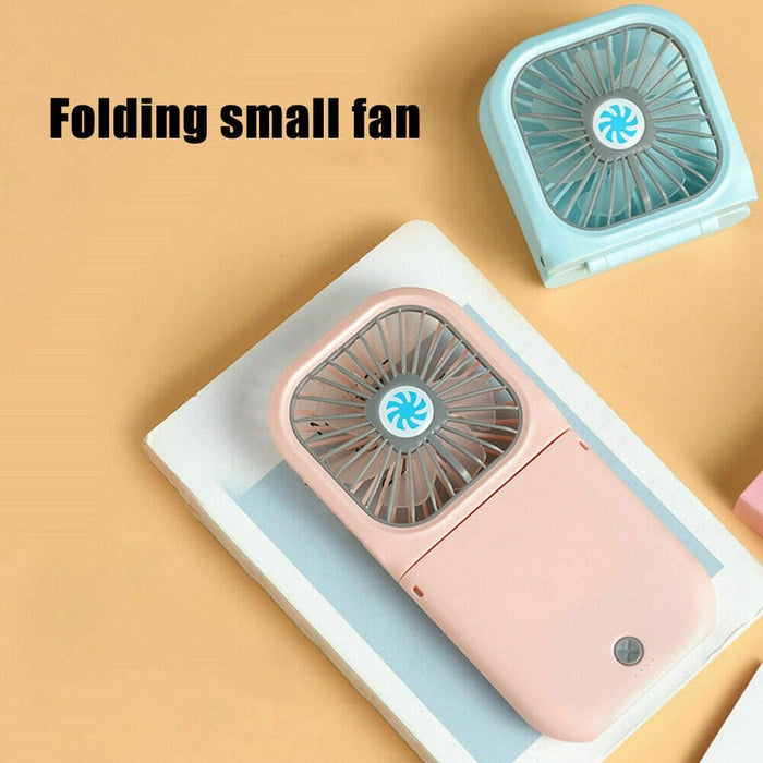 Portable Folding Usb Rechargeable Mini Hanging Neck Fan
