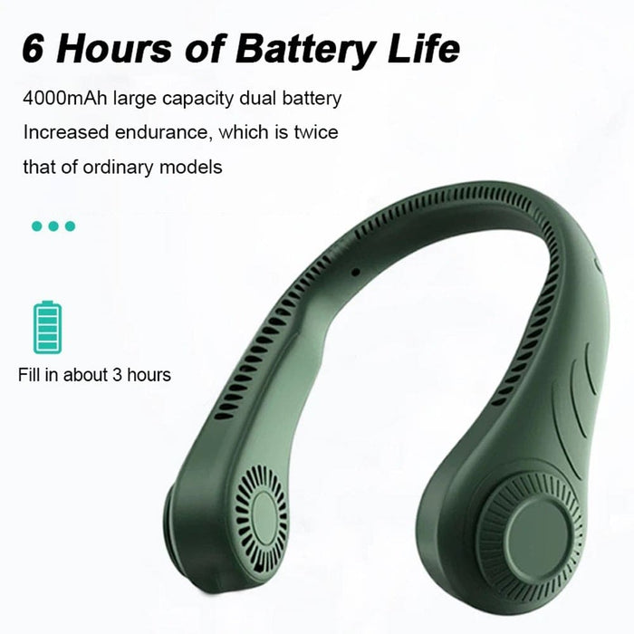 Portable Handsfree Bladeless Usb Rechargeable Hanging Neck