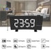 Vibe Geeks Projector Fm Radio Led Display Alarm Clock-