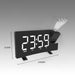 Vibe Geeks Projector Fm Radio Led Display Alarm Clock-