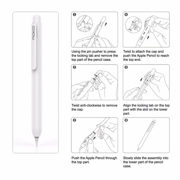 Protective Case For Apple Pencil,pencil Holder With Built-in